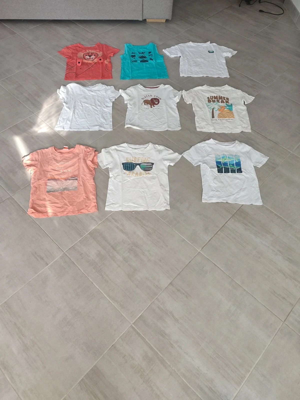 Lot de 8 t-shirts manches courtes garçon 8 ans